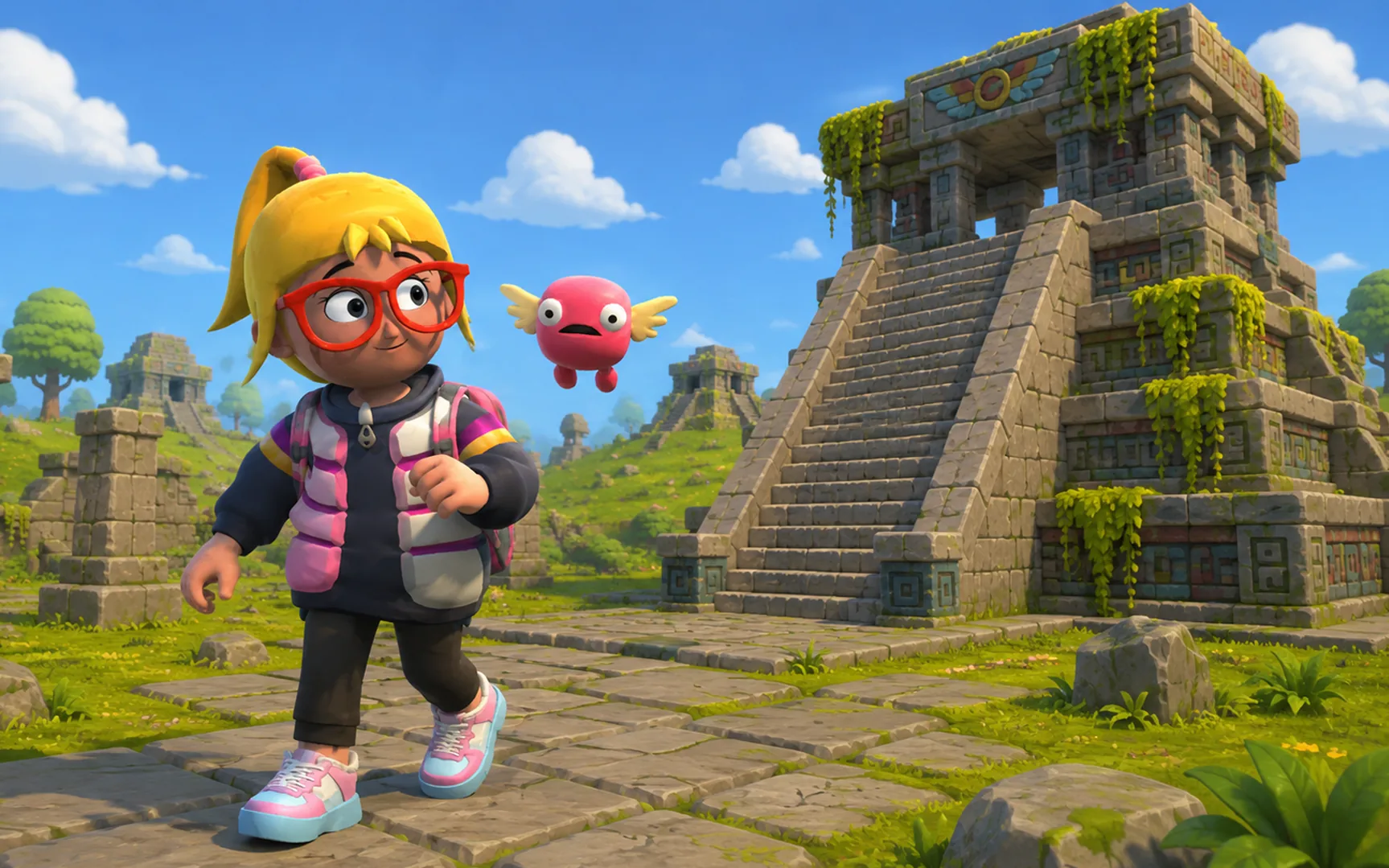 In-game render: a puzzle challenge in progress
