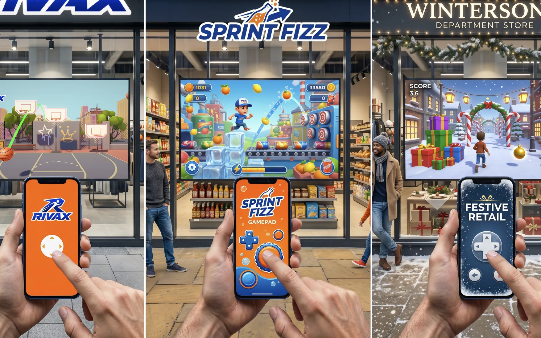 In-game render: an AR object placed in a real-world room